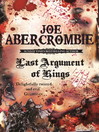 Last Argument Of Kings (eBook): The First Law: Book Three